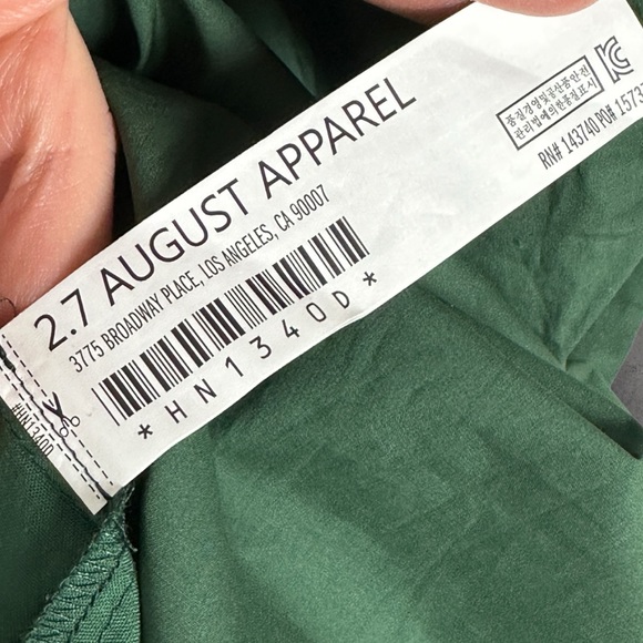 Tuckernuck Hyacinth House Emerald Green Puff Sleeve Sasha Mini Dress Size Medium - Picture 8 of 14